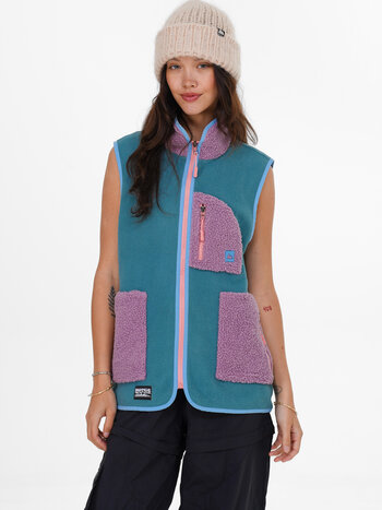 Notice the reckless CASCADE SLEEVELESS VEST TEAL
