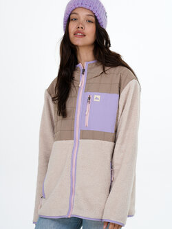 Notice the reckless HIGHLAND FLEECE VEST CRÈME