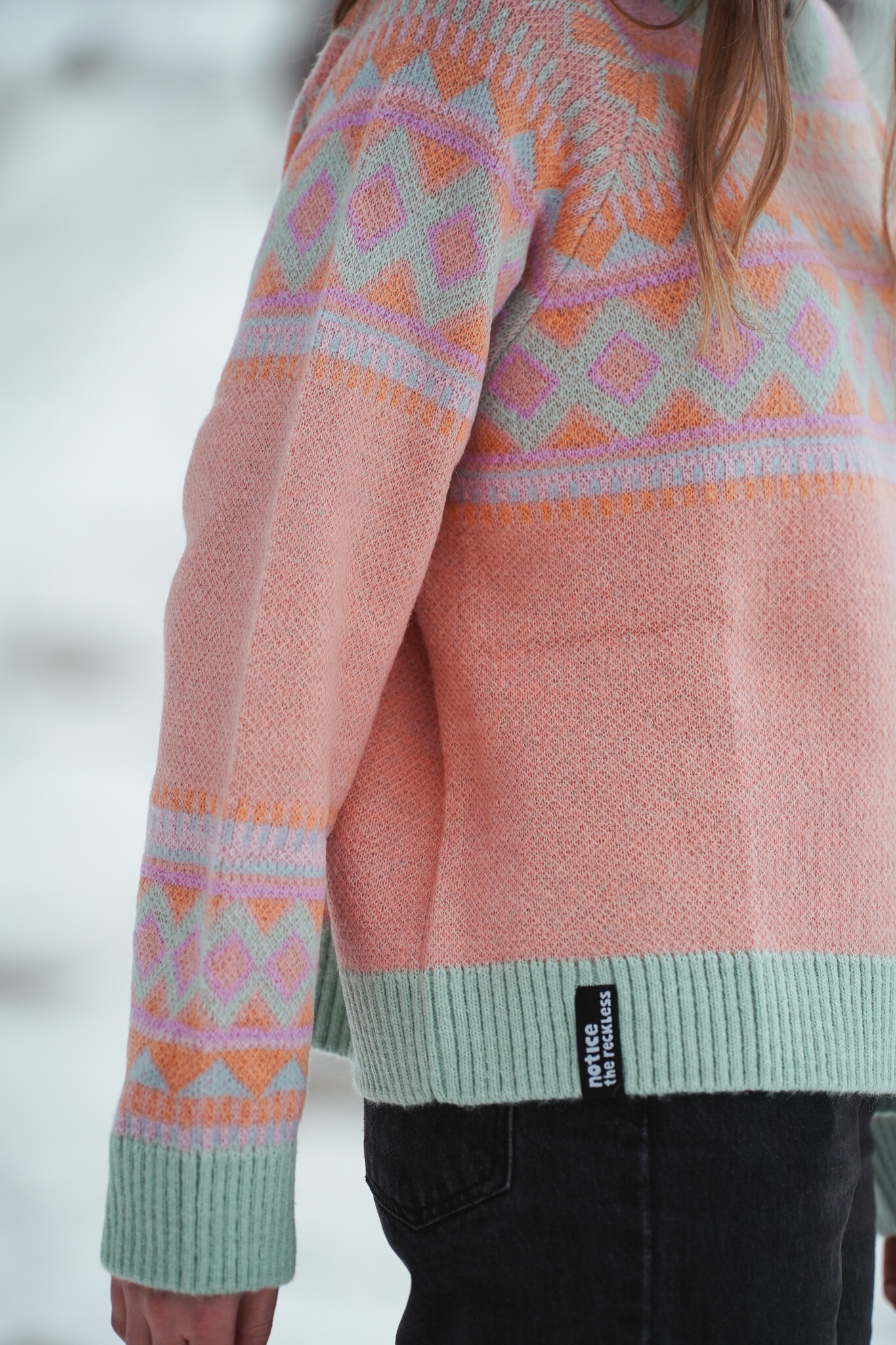 Notice the reckless ROAD TO BAJA SWEATER PINK