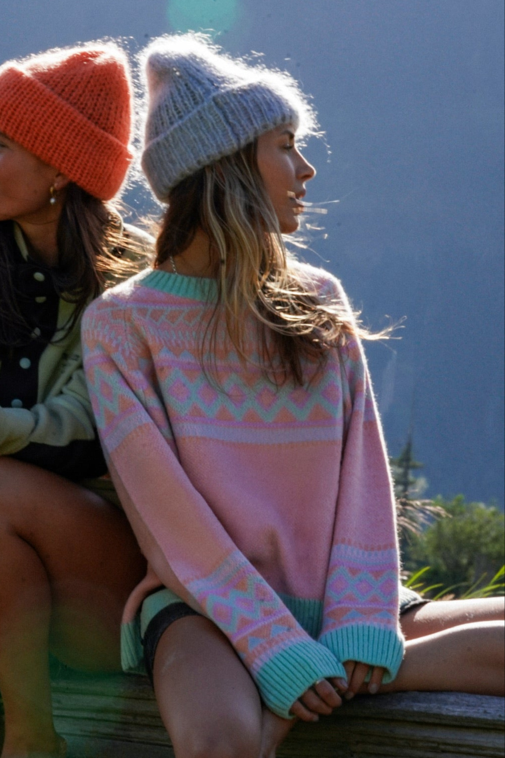 Notice the reckless ROAD TO BAJA SWEATER PINK