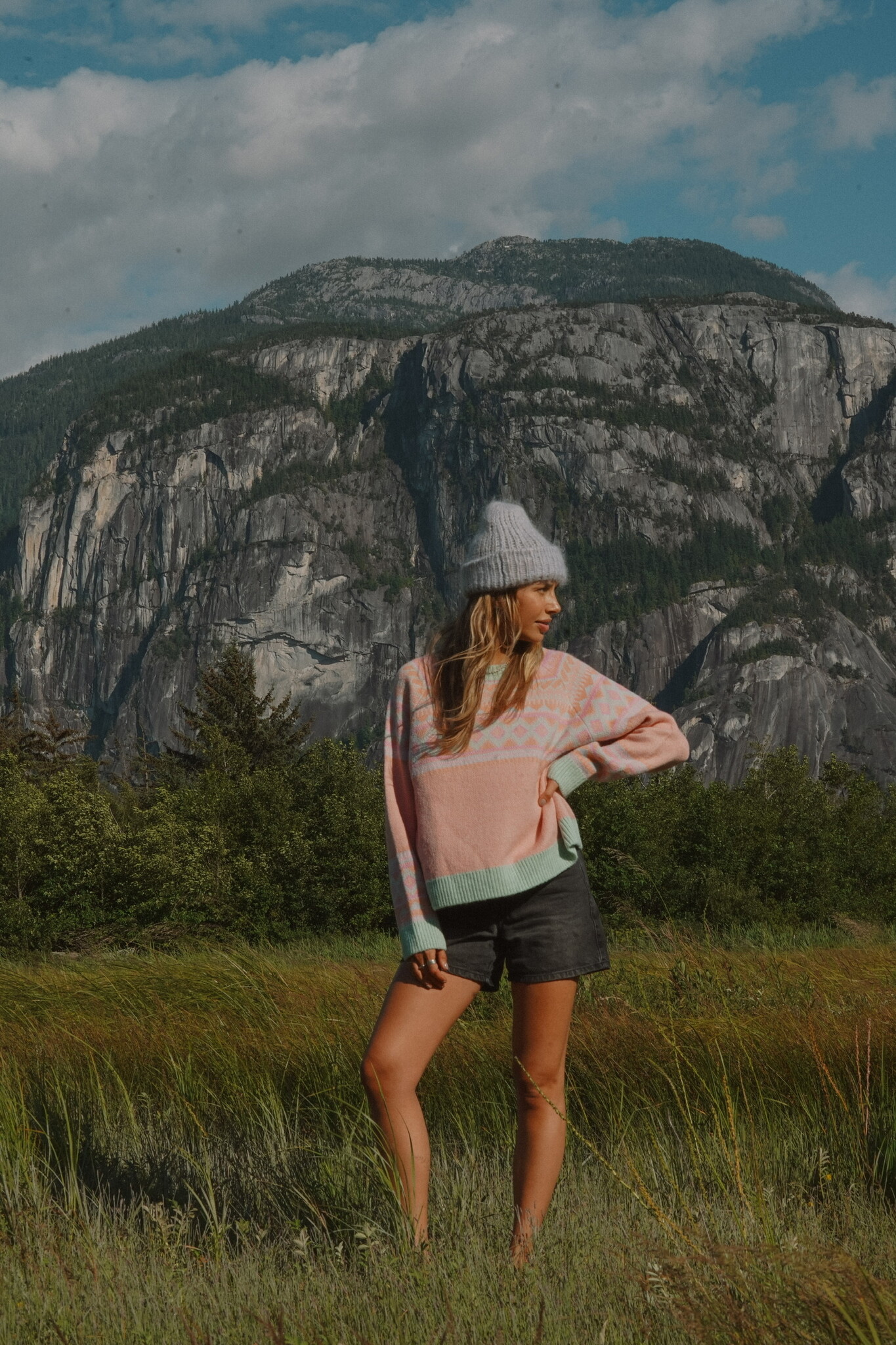 Notice the reckless ROAD TO BAJA SWEATER PINK