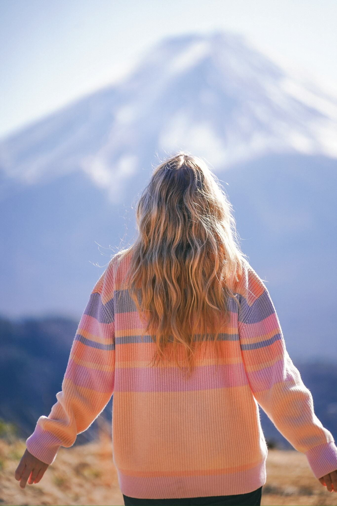 Notice the reckless PEACHY KNIT SWEATER