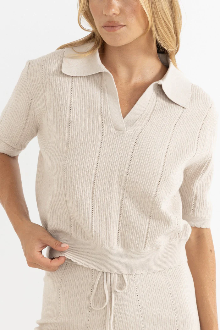 Rhythm WOMEN'S ROSELLA KNIT POLO