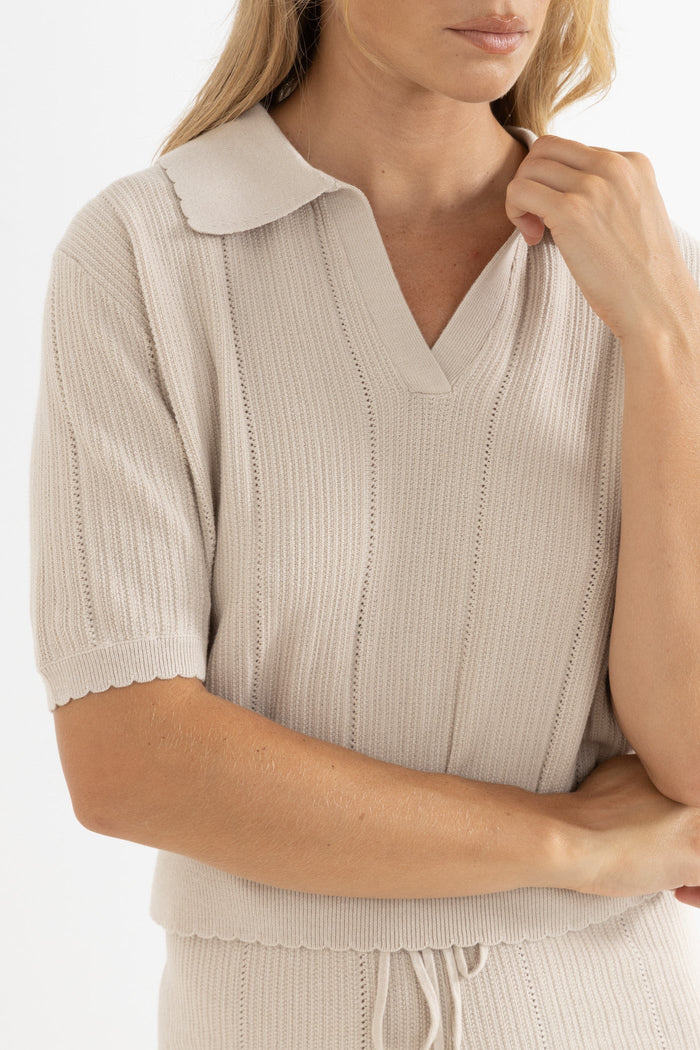 Rhythm WOMEN'S ROSELLA KNIT POLO