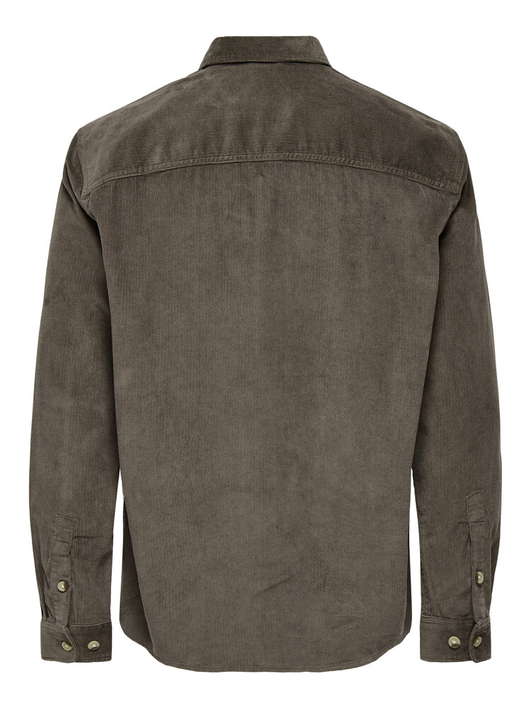 Only & Sons MEN'S SALP CORD LS SHIRT