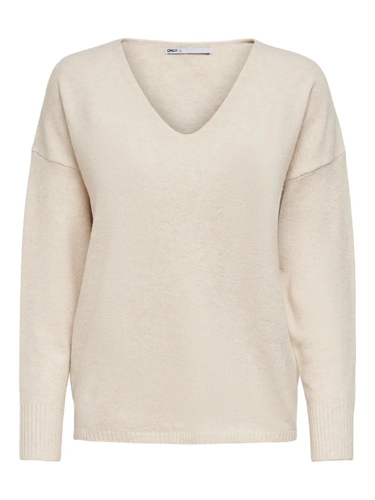 Only WOMEN'S RICA LIFE V-NECK KNITTED PULLOVER