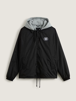 Vans HOMMES RILEY HOODED COACHE'S JACKET BLACK