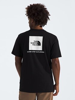THE NORTH FACE MEN'S EVOLUTION BOX NSE SHORT-SLEEVE TEE TNF BLACK/TNF WHITE
