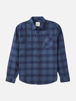 Katin HOMMES DEREK FLANNEL LS DARK BLUE