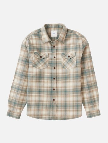 Katin HOMMES SIERRA FLANNEL LS ATLANTIC GREEN
