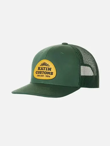 Katin HOMMES DEWEY TRUCKER HAT DARK GREEN