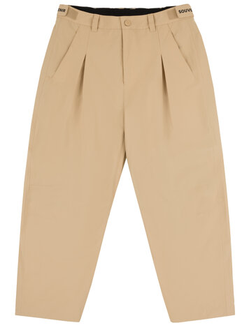 Souvenir HOMMES PANTALON DE NEIGE PLEATED CHINO BRITISH KHAKI