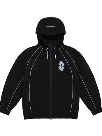 Souvenir MEN'S INSULATED TRACK JACKET BLACK