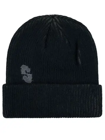 Souvenir MEN'S TWO TONE RIB BEANIE BLACK