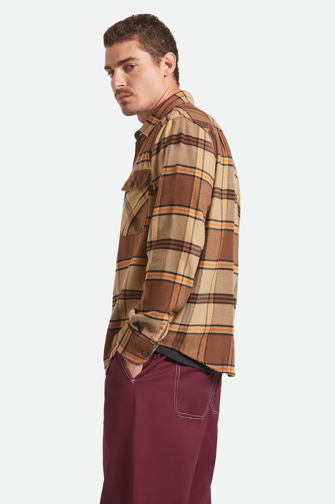 Brixton MEN'S BOWERY FLANNEL LS