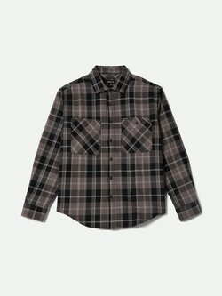 Brixton MEN'S VINTAGE WASH FLANNEL LS BLACK/CHARCOAL BEIGE/SLATE