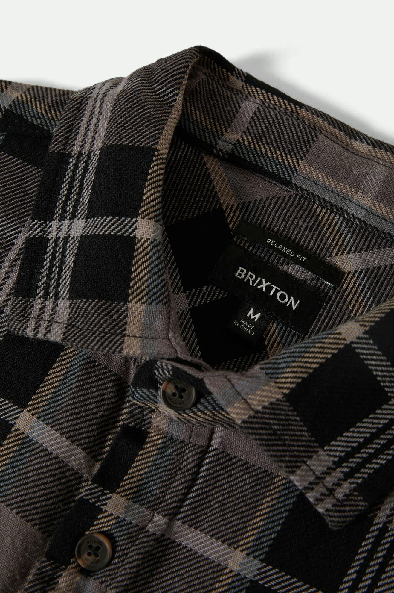 Brixton MEN'S VINTAGE WASH FLANNEL LS