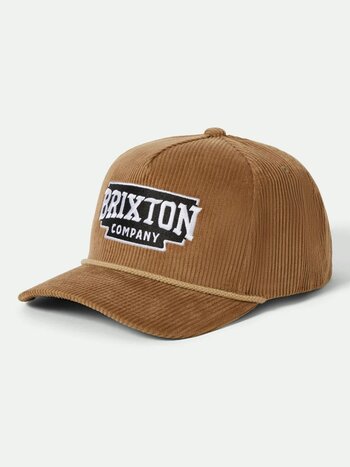 Brixton MEN'S PIERSON NETPLUS SNAPBACK SAND CORDUROY