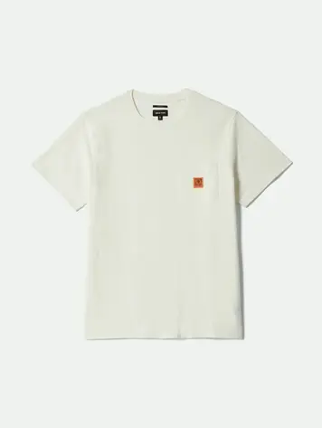 Brixton MEN'S UNION HW BOXY POCKET T-SHIRT OFF WHITE