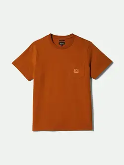 Brixton HOMMES UNION HW BOXY POCKET T-SHIRT RUSTIC CARAMEL