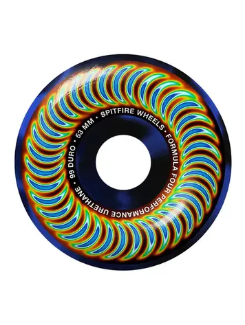 Spitfire F4 99 RADIOACTIVE CLASSIC BIGHEAD WHEELS BLACK/BLUE SWIRL 53MM