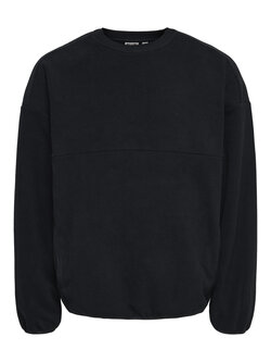 Only & Sons HOMMES AKEEM RLX CREW JET BLACK