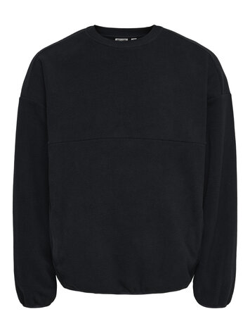 Only & Sons HOMMES AKEEM RLX CREW JET BLACK