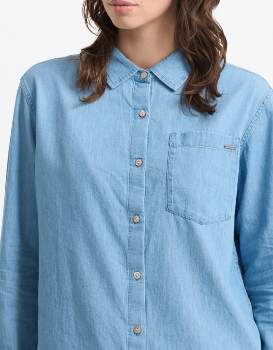 Volcom WOMEN'S LIVED IN BUTTON UP