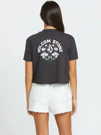 Volcom WOMEN'S POCKET DIAL T-SHIRT VINTAGE BLACK