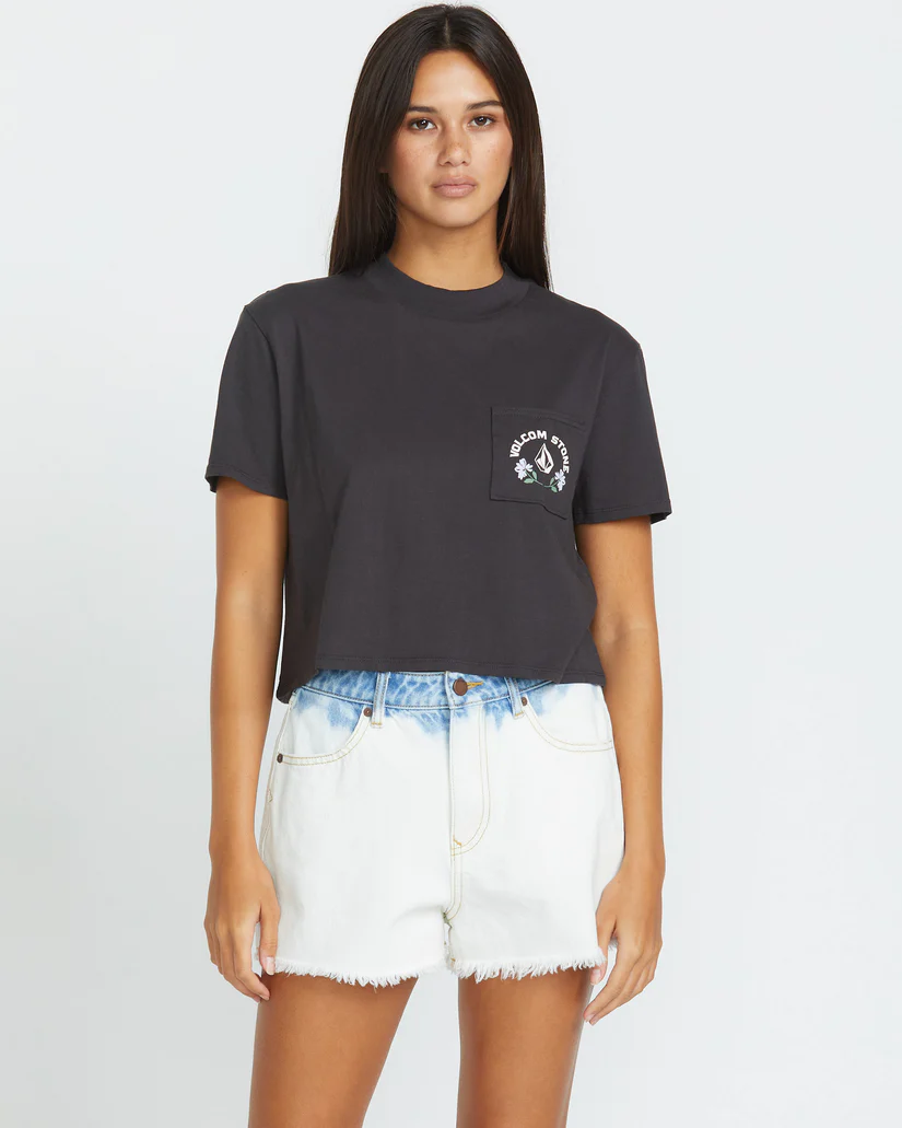 Volcom WOMEN'S POCKET DIAL T-SHIRT
