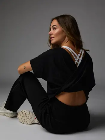 NANA THE BRAND FEMMES AURORE T-SHIRT BLACK