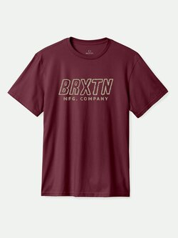 Brixton HOMMES TELFORD PREMIUM T-SHIRT PORT WORN WASH