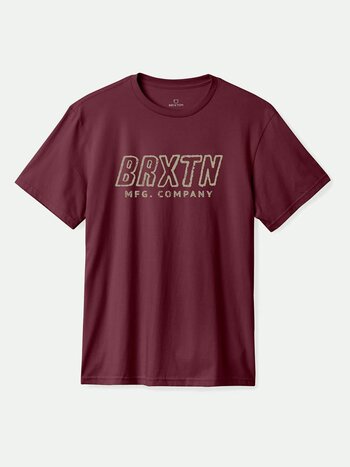 Brixton MEN'S TELFORD PREMIUM T-SHIRT PORT WORN WASH