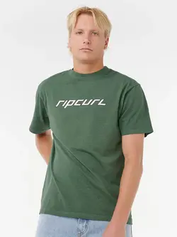 RIP CURL HOMMES NU DOSED LOOSE TEE MOUNTAIN GREEN