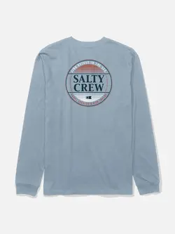 Salty crew HOMMES SIMPLE FADE LONG SLEEVE TEE BLUE FOG