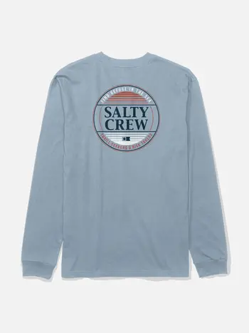 Salty crew HOMMES SIMPLE FADE LONG SLEEVE TEE BLUE FOG