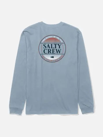 Salty crew MEN'S SIMPLE FADE LONG SLEEVE TEE BLUE FOG