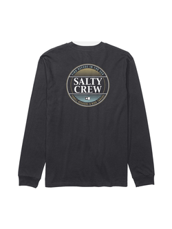 Salty crew HOMMES SIMPLE FADE LONG SLEEVE TEE BLACK