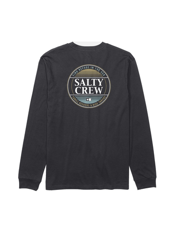 Salty crew HOMMES SIMPLE FADE LONG SLEEVE TEE BLACK