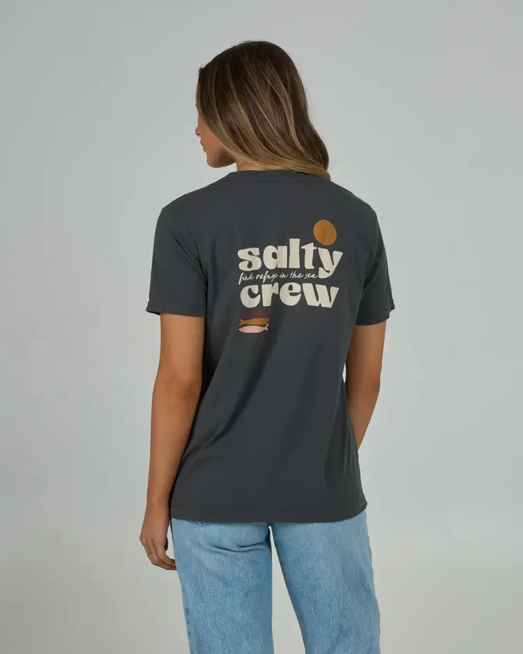 Salty crew WOMEN'S SMALL BITE BOYFRIEND TEE
