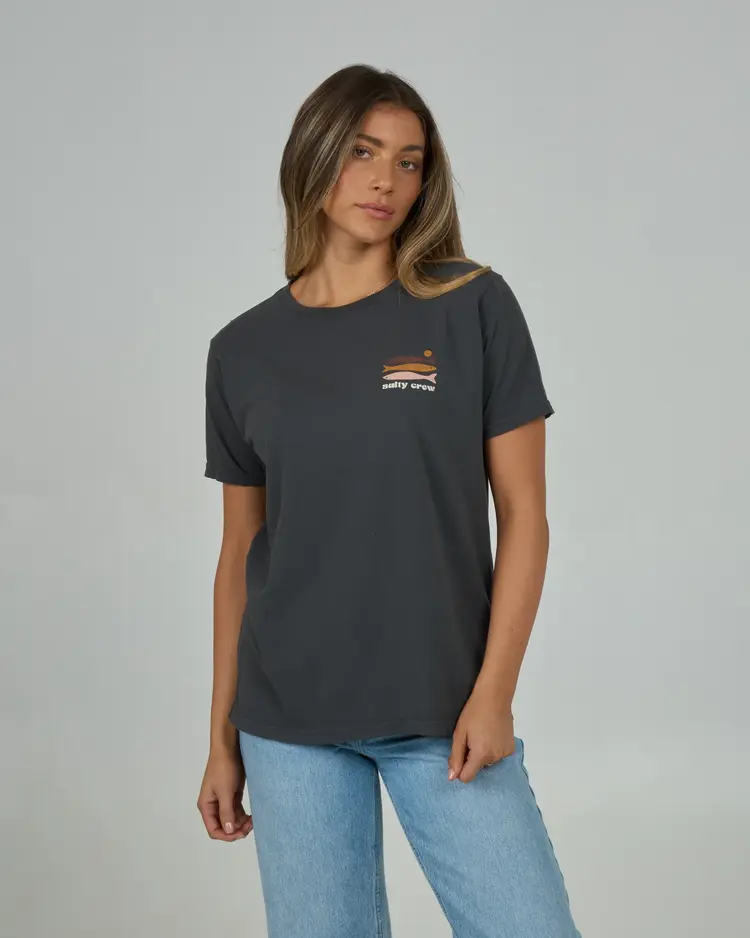 Salty crew WOMEN'S SMALL BITE BOYFRIEND TEE