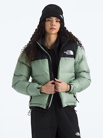 THE NORTH FACE FEMMES 1996 RETRO NUPTSE JACKET SLATE MOSS