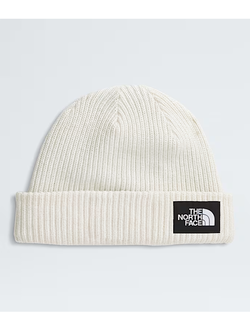 THE NORTH FACE MEN'S SALTY LINED BEANIE WHITE DUNE