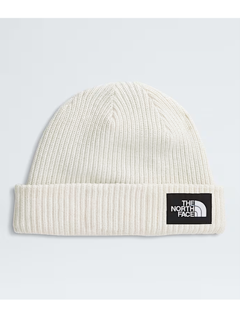 THE NORTH FACE MEN'S SALTY LINED BEANIE WHITE DUNE
