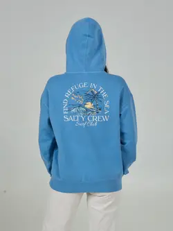 Salty crew FEMMES SURF CLUB ZIP HOODIE MARINE BLUE