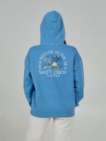 Salty crew WOMEN'S SURF CLUB ZIP HOODIE MARINE BLUE