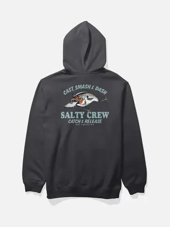 Salty crew MEN'S CAST LIFE FLEECE HOODIE BLACK