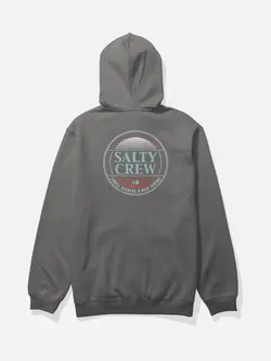 Salty crew MEN'S SIMPLE FADE ZIP FLEECE HOODIE CHARCOAL