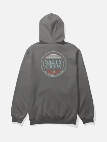 Salty crew MEN'S SIMPLE FADE ZIP FLEECE HOODIE CHARCOAL