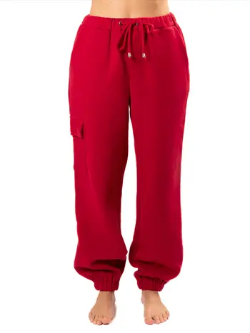NANA THE BRAND WOMEN'S FLEECE JOGGER RASPBERRY